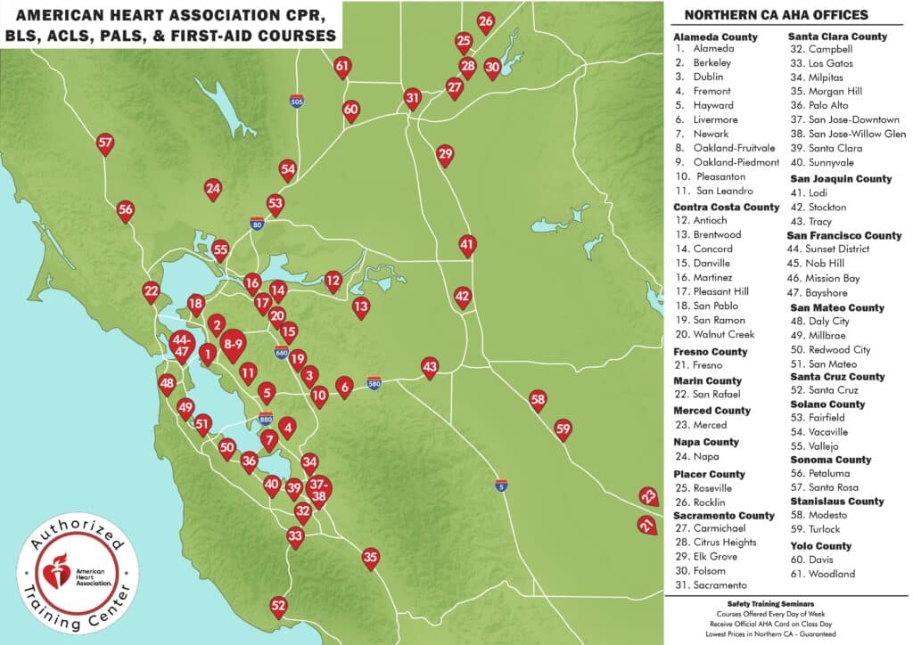 Sacramento cpr directory map