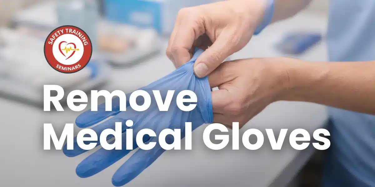 How to remove medical gloves