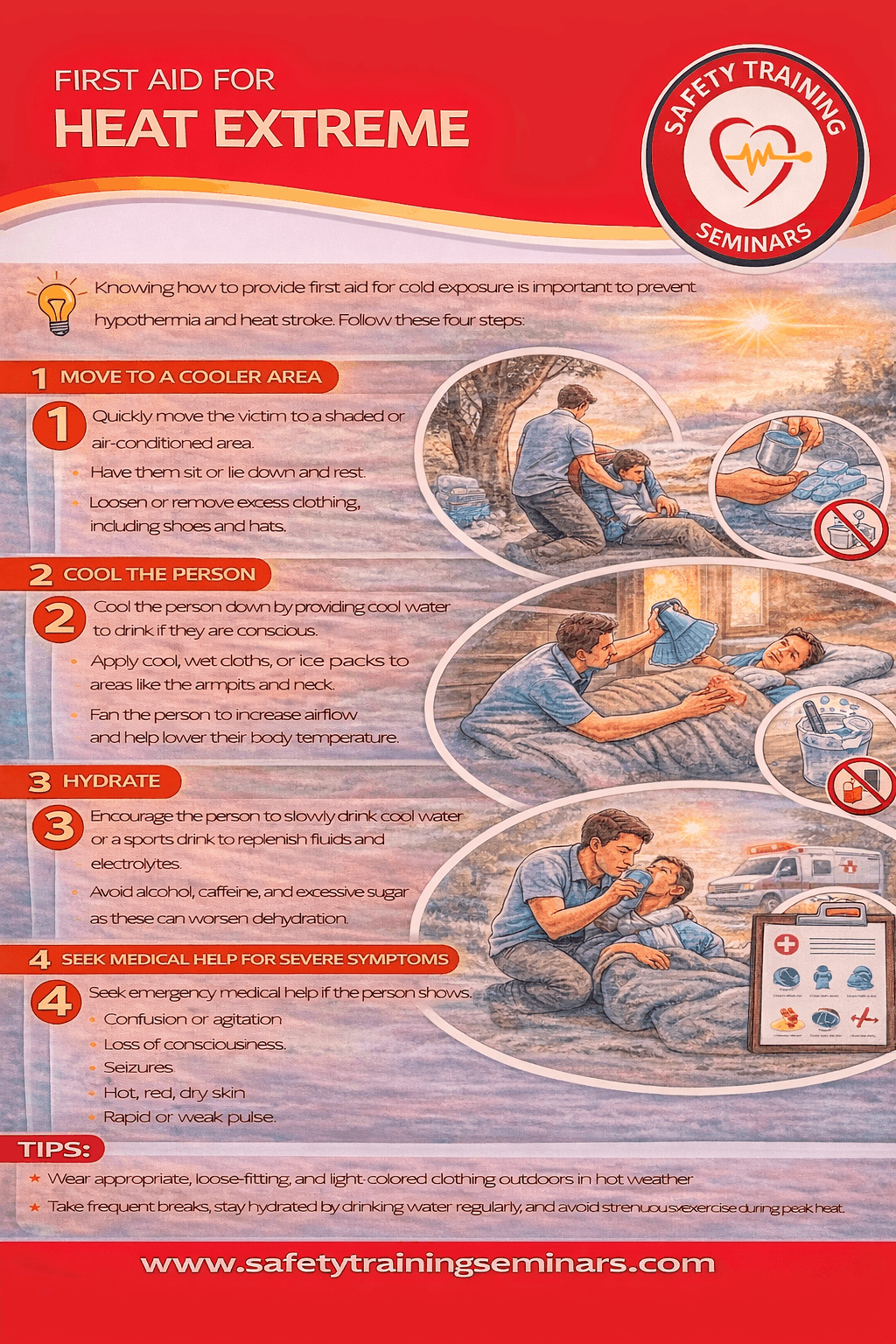 First-aid for heat extreme