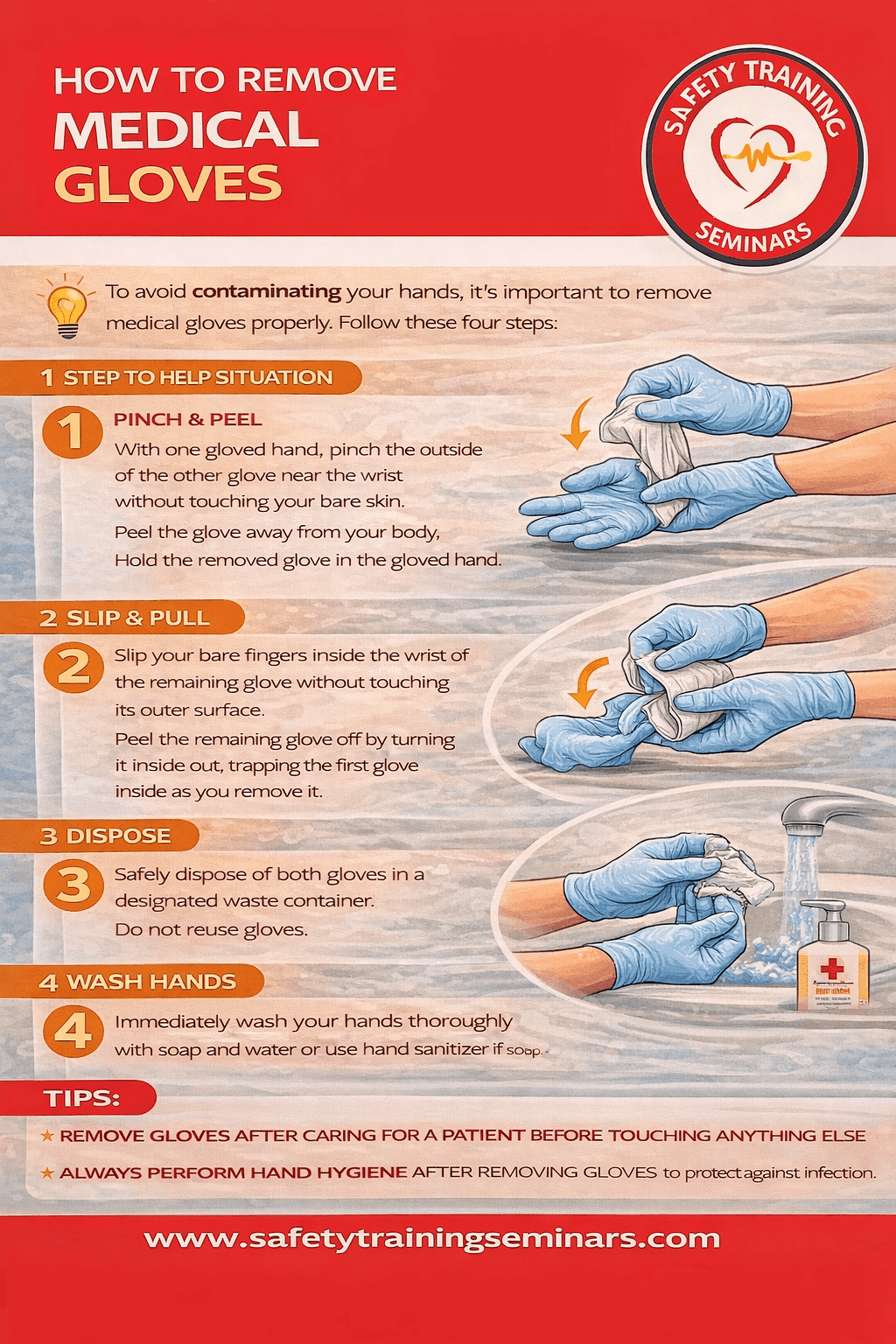 How to Remove Medical Gloves