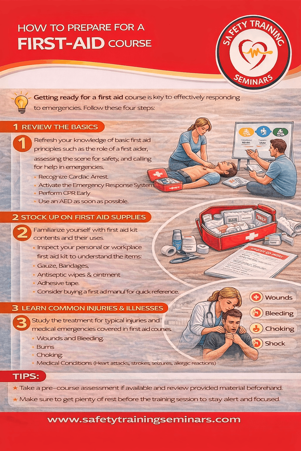 How to prepare for a First-aid course