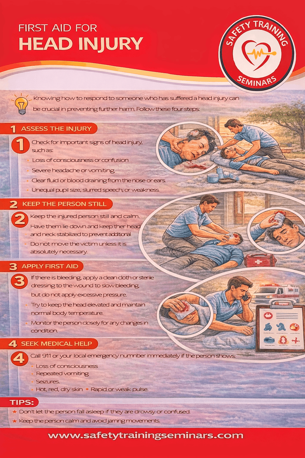 first-aid for head injury